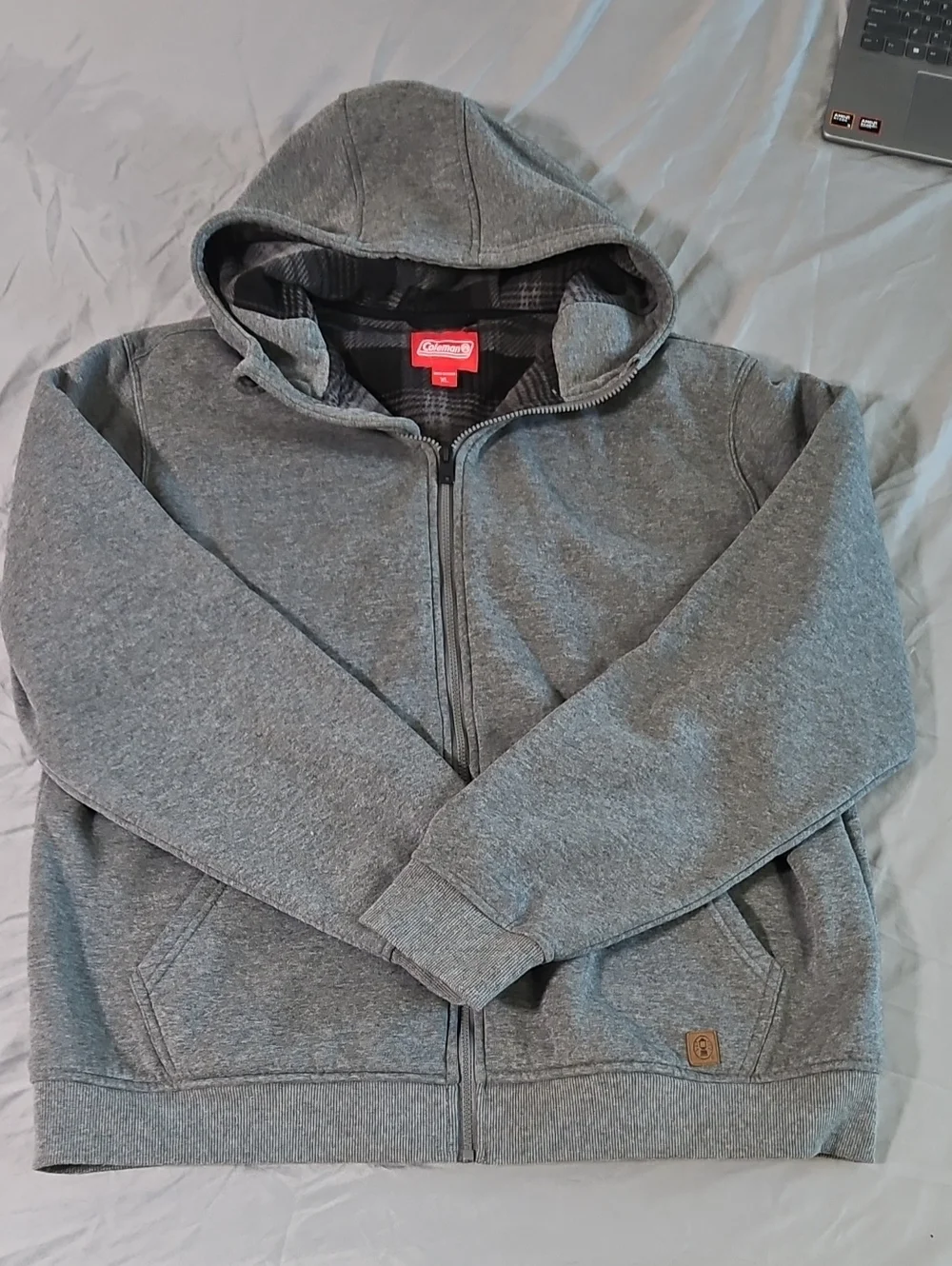 Coleman Gray Full-Zip Hooded Jacket